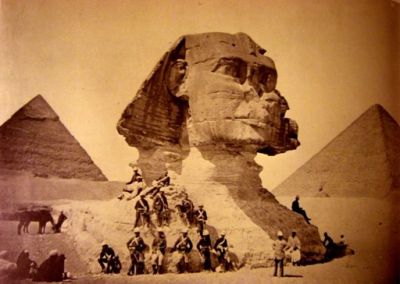 early picture of the Sphinx at Giza