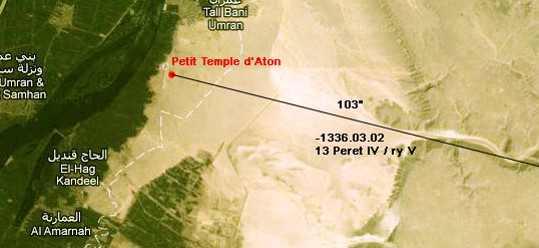 orientation of the royal wadi at Akhetaten