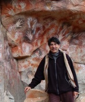 Le web master a la Cueva de los manos/ photo M. Larrey