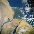 Nile's delta from space