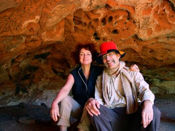 M.Larrey et L. Dubal à la Cueva de las Momias / Photo: P. Carentini