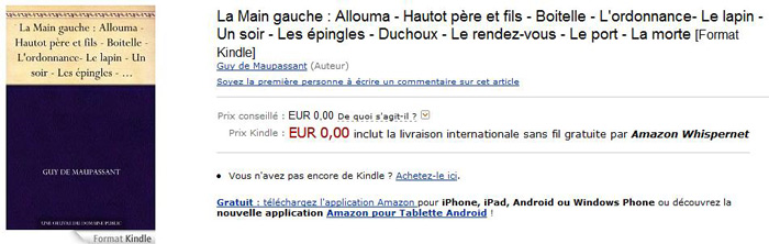 Recueil La main gauche censur&eacute;e par Amazon