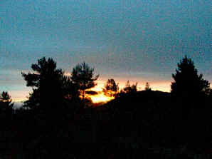 Solstitial sunrise at La Gardertte